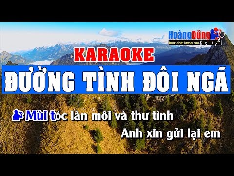 Đường Tình Đôi Ngã Karaoke - Duong tinh doi nga beat song ca dễ hát nhất