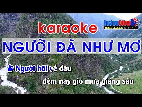 Người Đã Như Mơ Karaoke nhạc sống - Nguoi da nhu mo karaoke nhac song