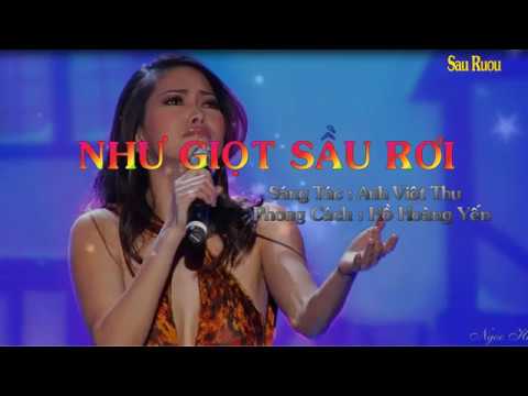 Karaoke Như Giọt Sầu Rơi (Hồ Hoàng Yến)