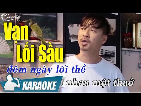 Vạn Lối Sầu Karaoke Quang Lập (Tone Nam) - Nhạc Vàng Bolero Karaoke