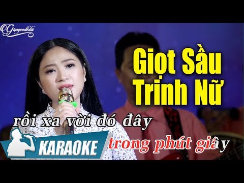 Giọt Sầu Trinh Nữ Karaoke Hoàng Kim Yến (Tone Nữ) | Nhạc Vàng Bolero Karaoke