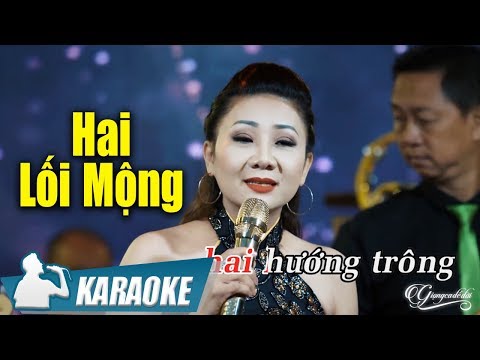 Hai Lối Mộng Karaoke Thúy Hà (Tone Nữ) | Nhạc Vàng Bolero Karaoke
