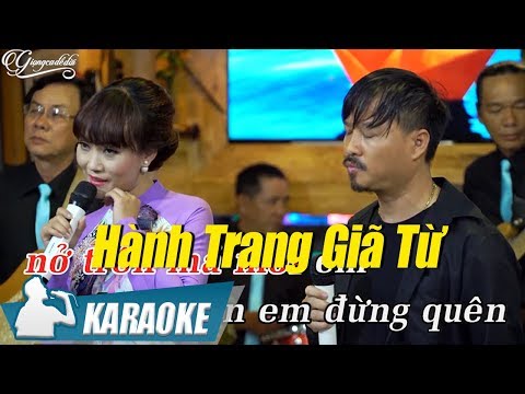 Karaoke Song Ca Hành Trang Giã Từ - Quang Lập & Lâm Minh Thảo | Nhạc Vàng Song Ca Karaoke