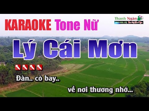 Lý Cái Mơn Karaoke ||Tone Nữ  - Nhạc Sống Thanh Ngân