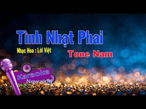Tình Nhạt Phai - Karaoke (Beat Chuẩn) | Tone Nam