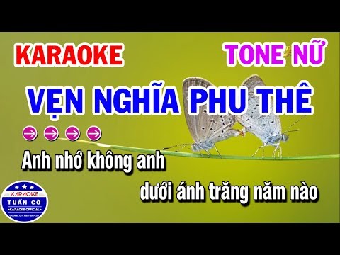 Karaoke Vẹn Nghĩa Phu Thê | Vọng Kim Lang | Nhạc Sống Tone Nữ