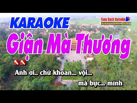 Giận Mà Thương (Hò Ví Dặm) Karaoke 123 HD - Nhạc Sống Tùng Bách