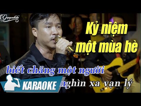 Karaoke Kỷ Niệm Một Mùa Hè Quang Lập (Tone Nam) | Nhạc Vàng Bolero Karaoke