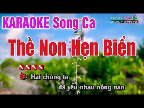 Thề Non Hẹn Biển Karaoke (Song Ca ) Cha Cha 2019 - Nhạc Sống Thanh Ngân