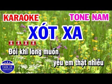 Karaoke Nhạc Sống Xót Xa || Tone Nam Tuấn Cò Karaoke