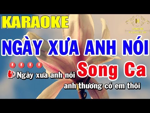 Karaoke Ngày Xưa Anh Nói Song Ca Nhạc Sống Đàn EA7 | Trọng Hiếu