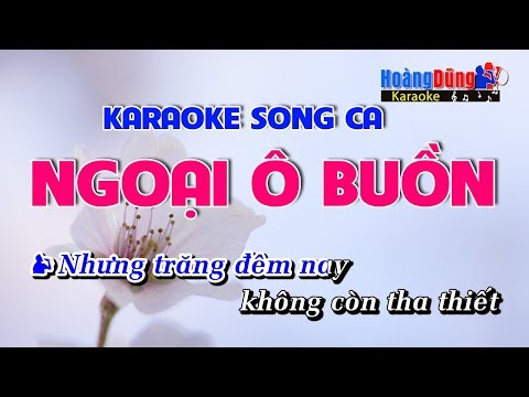 Ngoại Ô Buồn Karaoke Song Ca Nhạc Sống Rumba - Hoàng Dũng Karaoke