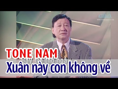 Xuân Này Con Không Về - KARAOKE | Tone Nam | Duy Khánh