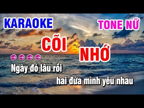 Karaoke | Cõi Nhớ | Nhạc Sống Tone Nữ Am Dễ Hát | Karaoke Thanh Hải