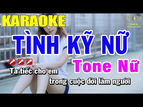 Karaoke Tình Kỹ Nữ Tone Nữ Nhạc Sống | Trọng Hiếu