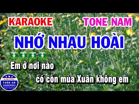 Karaoke Nhớ Nhau Hoài | Karaoke Nhạc Sống Tone Nam | Tuấn Cò