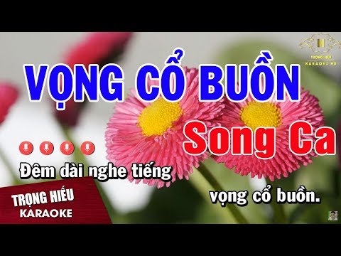 Karaoke Vọng Cổ Buồn Song Ca Nhạc Sống | Trọng Hiếu