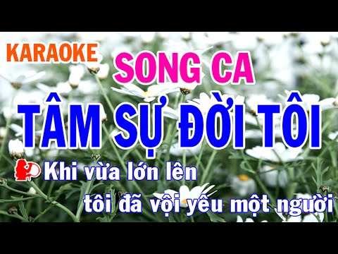 Karaoke Tâm Sự Đời Tôi Song Ca Nhạc Sống l Nhật Nguyễn