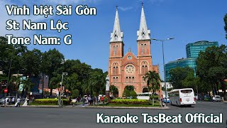 Karaoke Vĩnh Biệt Sài Gòn - Tone Nam | TAS BEAT