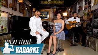 Biển Tình Karaoke Song Ca Quang Lập & Trang Hạ | Beat Chuẩn Giọng Ca Để Đời