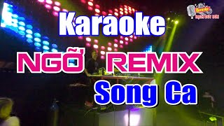 Karaoke Ngỡ REMIX Song Ca Nhạc Sống | Bạch Duy Sơn