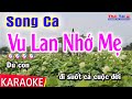 Karaoke Vu Lan Nhớ Mẹ Song Ca | Thái Tài