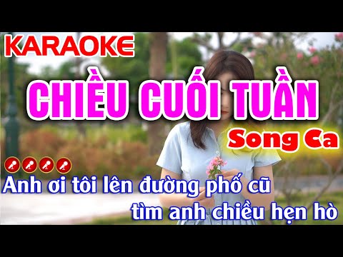 Chiều Cuối Tuần Karaoke Nhạc Sống SONG CA ( Rất Phiêu ) - Tình Trần Organ