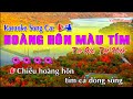 Hoàng Hôn Màu Tím - Karaoke (song ca)|| Karaoke Đông Phương