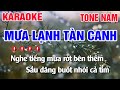 Karaoke Mưa Lạnh Tàn Canh Tone Nam