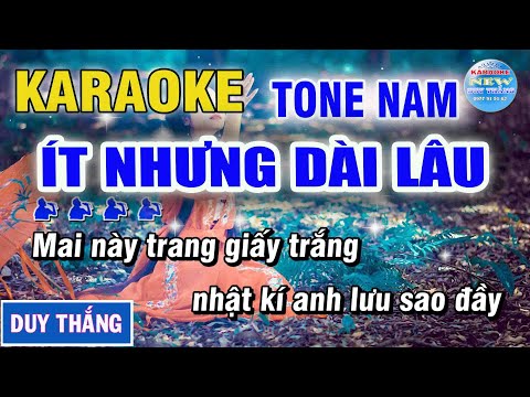 Karaoke Ít Nhưng Dài Lâu Tone Nam - Karaoke Duy Thắng