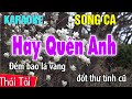 Hãy Quên Anh Karaoke Song Ca | Thái Tài