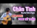 Chân Tình - Karaoke Guitar - Tone Nữ Trầm - NBC