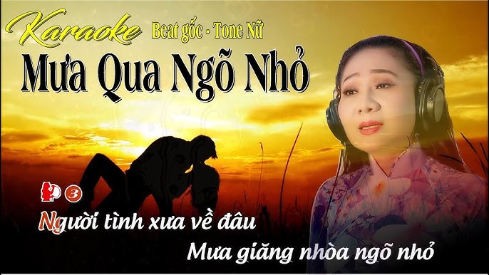 [KARAOKE ] Mưa Qua Ngõ Nhỏ - Ca sĩ Thúy Hà - Tác Giả Nguyễn An Nhiên /Collection Channel