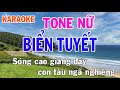 Biển Tuyết Karaoke Tone Nữ Nhạc Sống - Phối Mới Dễ Hát - Nhật Nguyễn