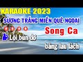Sương Trắng Miền Quê Ngoại Karaoke Song Ca Nhạc Sống 2023 | Trọng Hiếu