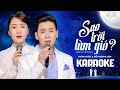 Karaoke Sao Trời Làm Gió - Huỳnh Thật Ft Hồ Phương Liên | Beat Song Ca