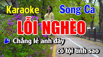 Karaoke Lỗi Nghèo Song Ca Nhạc Sống | Beat Phối Mới | Chuẩn