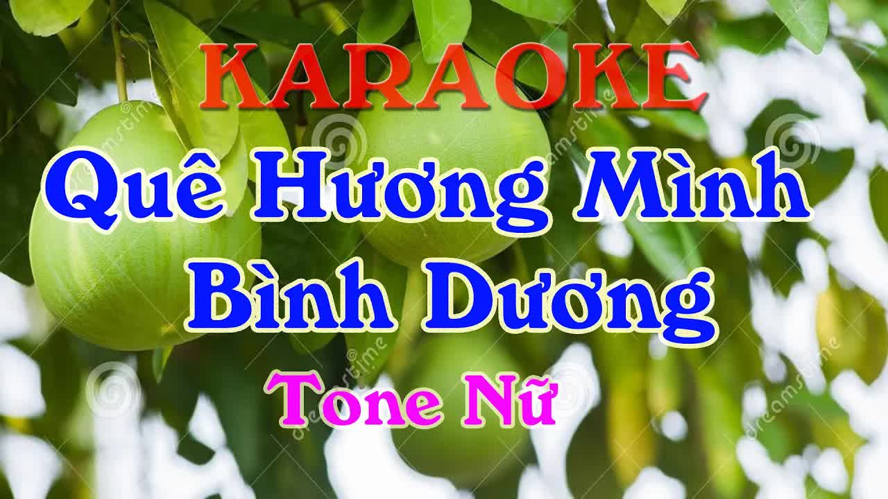 Karaoke I Quê Hương Mình Bình Dương I Tone Nữ (Nhạc Sống Duy Thịnh)